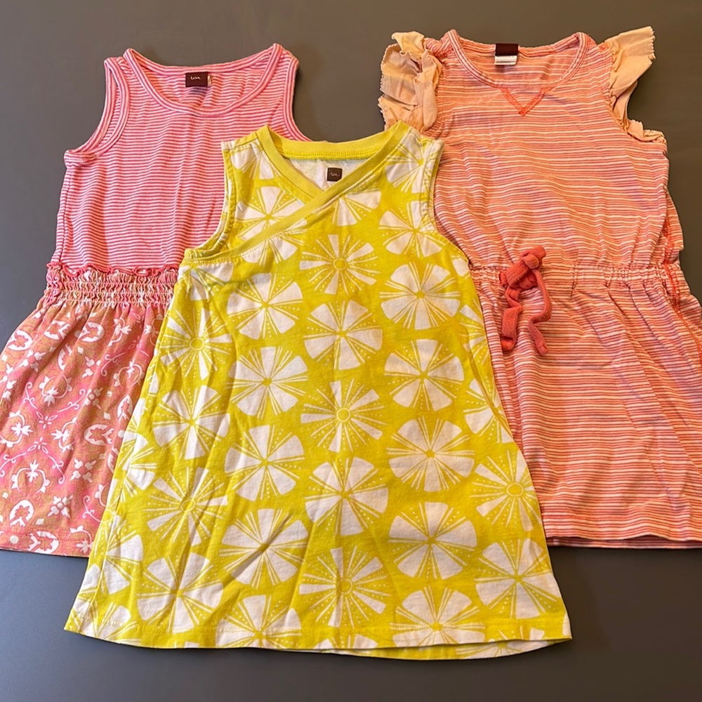 Three summer TEA dresses (3T) good condition